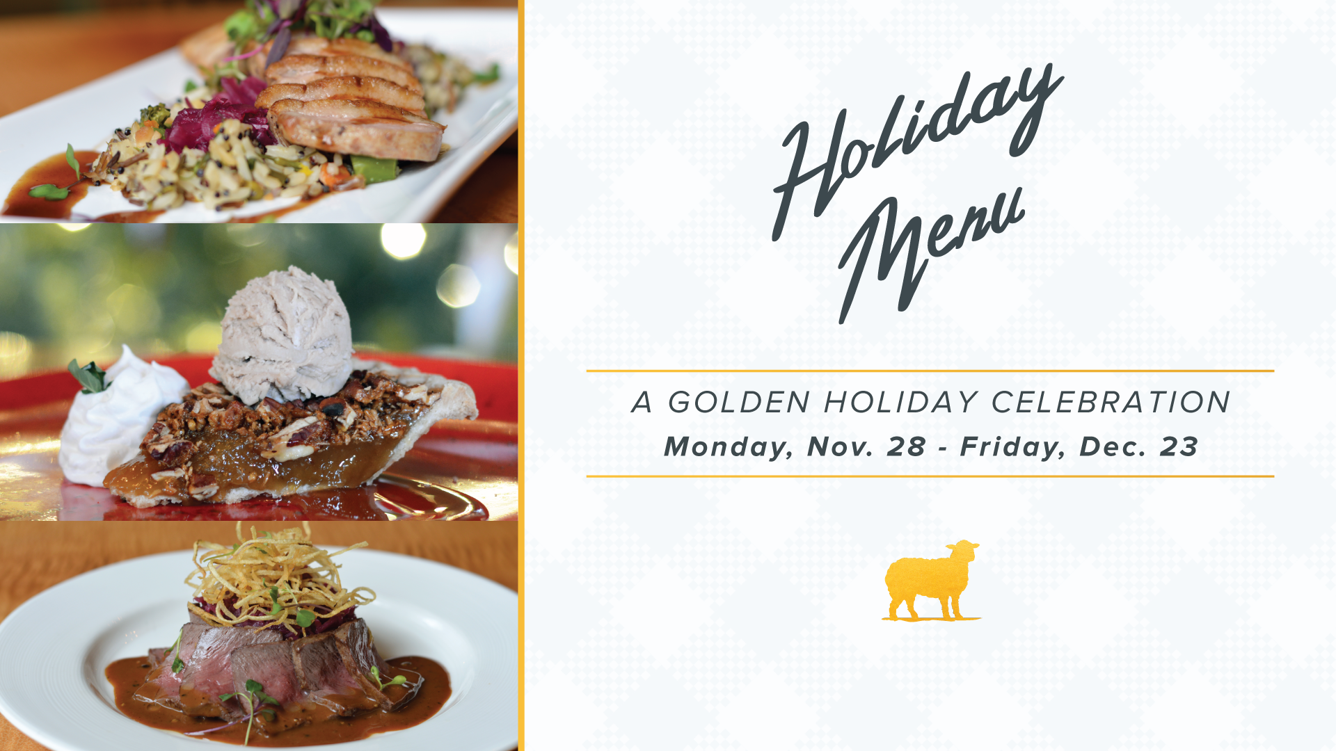 Holiday Menu Golden Lamb